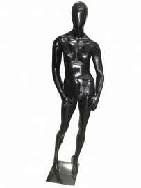 Manequim Feminino Carol cara ovo mo no bolso preto brilho ( base opcional)