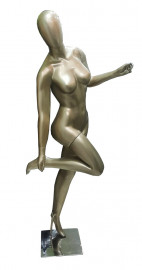 Manequim feminino bailarina cara de ovo, na cor jupter ( BASE OPCIONAL)