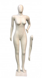 Manecona completa 3 braos  feminino branca ovo