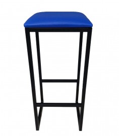 Banqueta metal azul