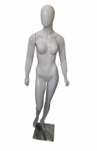 Manequins Feminino Luana cara ovo mo reta branco brilho (BASE OPCIONAL)