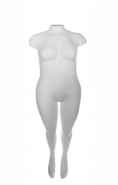 Manequim Feminino plstico GG afunilado adulto Branco